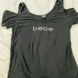 Black Cold Shoulder Shirt